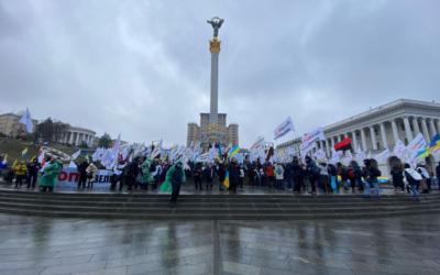 Сегодня на майдане протестующих ФОПов прибавилось