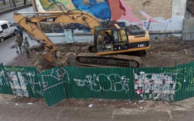 Очередной скандал разгорелся на месте строительства офисно-торгового центра в Подольском районе по ул. Верхний Вал, 44